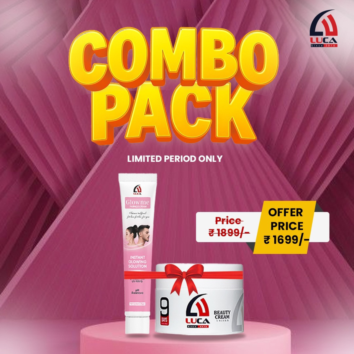 LUCA COMBO PACK LUCA BEAUTY CREAM +FAIRNESS CREAM