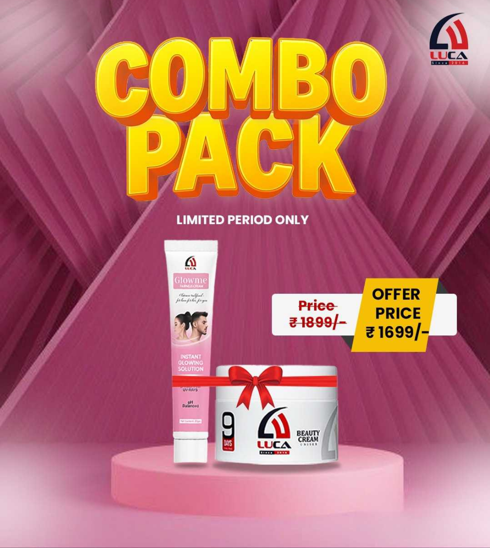 LUCA COMBO PACK LUCA BEAUTY CREAM +FAIRNESS CREAM