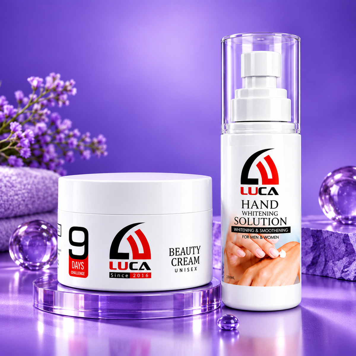 Luca Combo Pack-Luca Beauty Cream+Luca Hand Whitening Cream